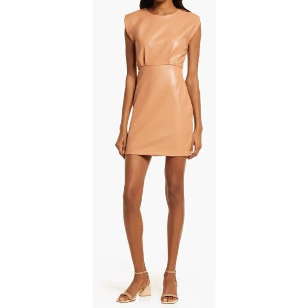 Bishop + Young Hayden Faux Leather Mini Dress Sz. M